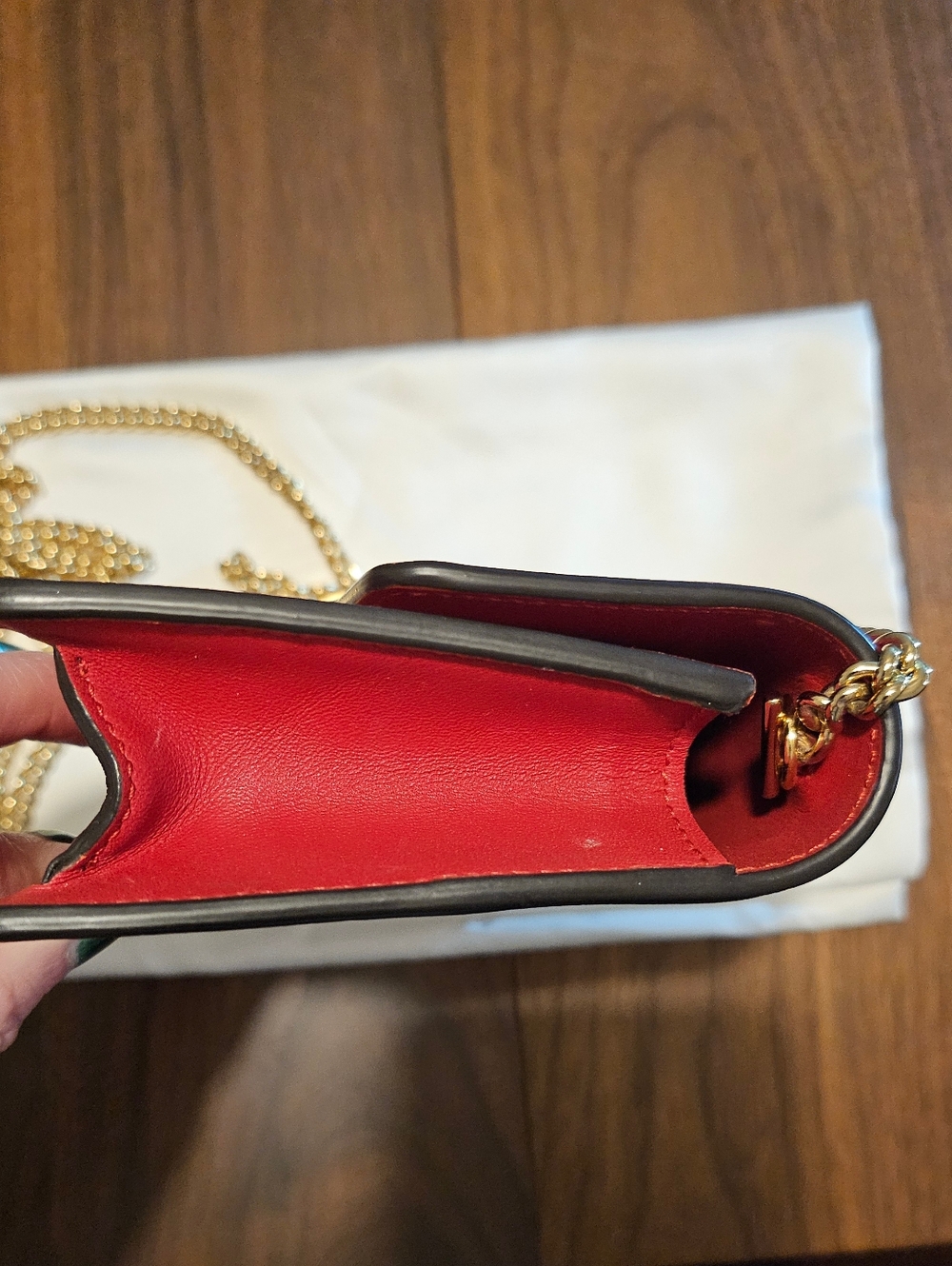 GUCCI Super Mini Sylvie Clutch/Crossbody - Red - Picture 8 of 14